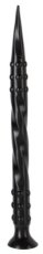 Dildo Pointed Twist S 40 x 3 cm Black - gb30026