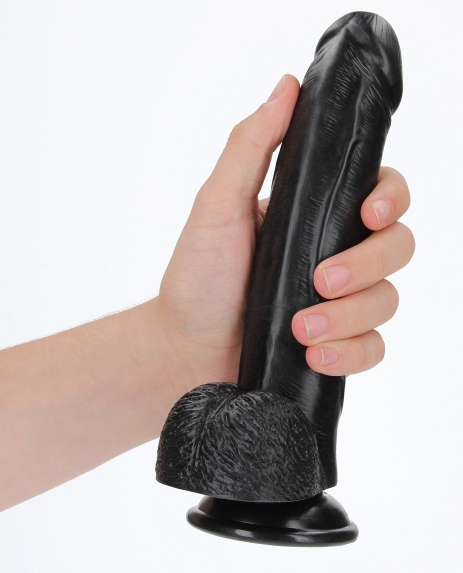 Curved Dildo RealCock 17 x 4,3 cm Black - gb44399