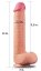 Realistic Dildo King Size XL Nature Cock 25 x 6 cm - gb27203