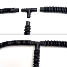 Plastová T-spojka pro gumové hadice a vaky