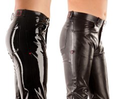 Pánske latexové džínsy - s leskom a bez lesku