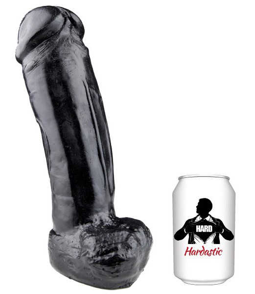 Čierne dildo - Super Aaron (24 x 7,4 cm)