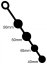 Anal balls Silicone Duo 35 x 5 cm - gb31309