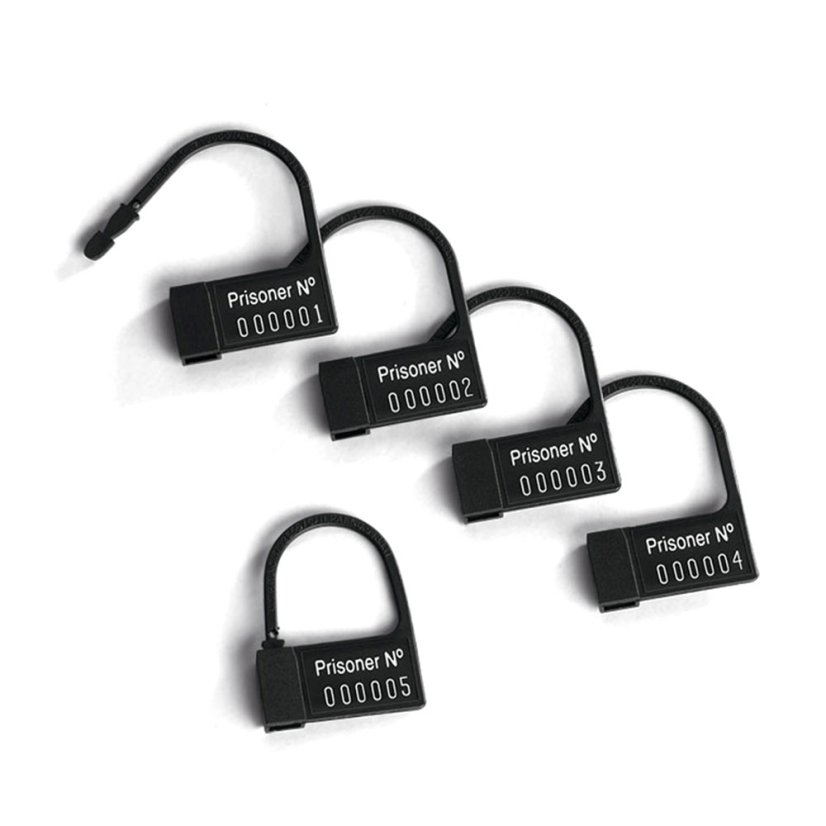 5 jednorazových plastových zámkov