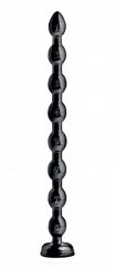 Černé kuličkové dildo - Beaded Thick Anal (50 x 3,8 cm)
