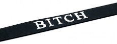 Silikónový obojok s nápisom BITCH
