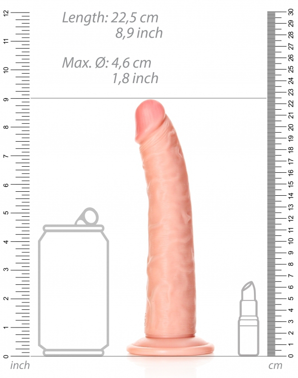 Slim RealRock dildo 20 x 4,6 cm - gb44408