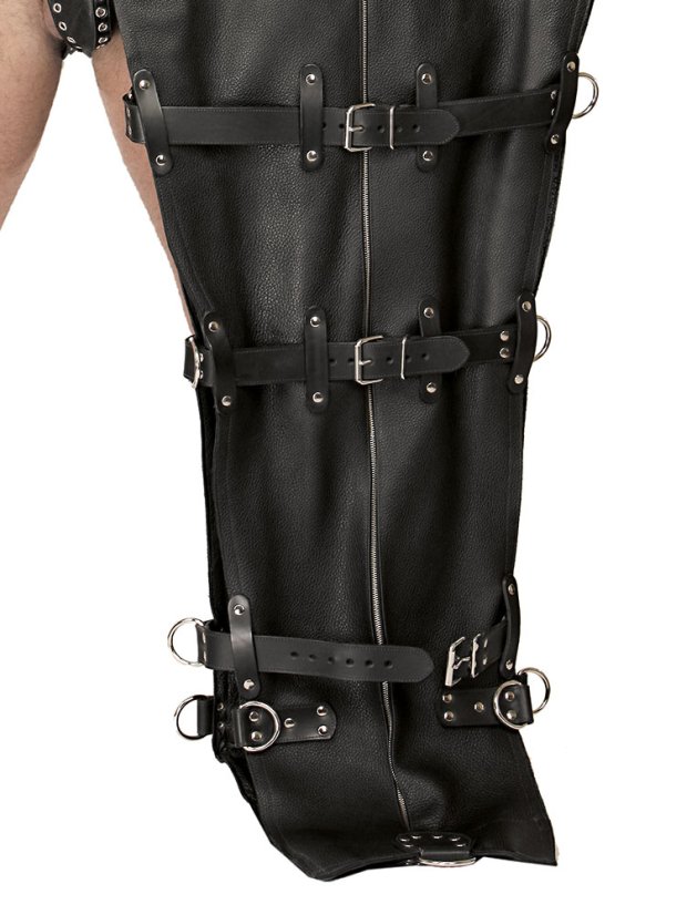 Kožený bondážny vak - dolný detail