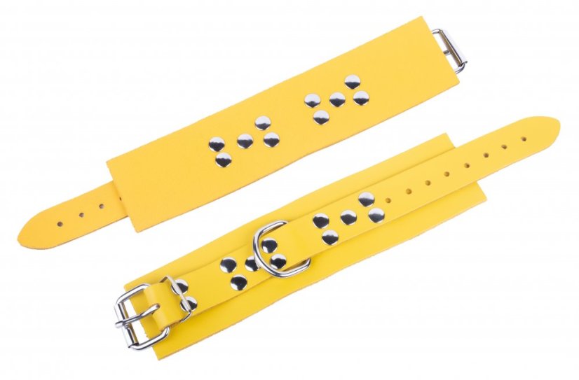 Kožené putá "The Red" žltá - gb14002