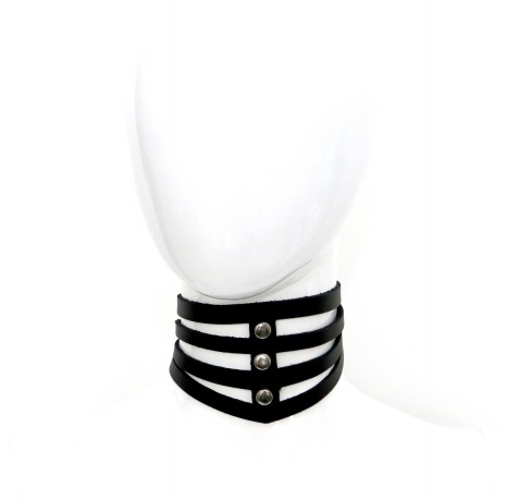 Elegantný kožený obojok - Xena