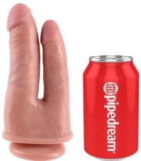 King Cock Double dildo Penetrator 14 x 4 cm - gb18209
