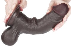 Dildo Sliding Skin 15 x 4,5 cm Brown - gb15890