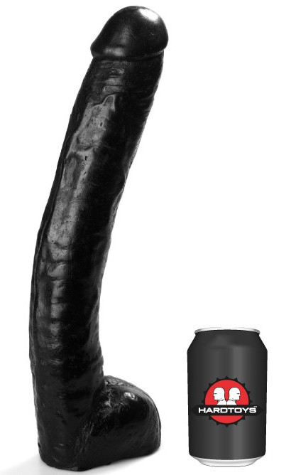 Čierne dildo - Ted (34 x 6,2 cm)