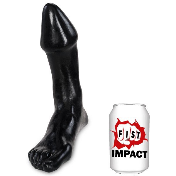 Black dildo foot