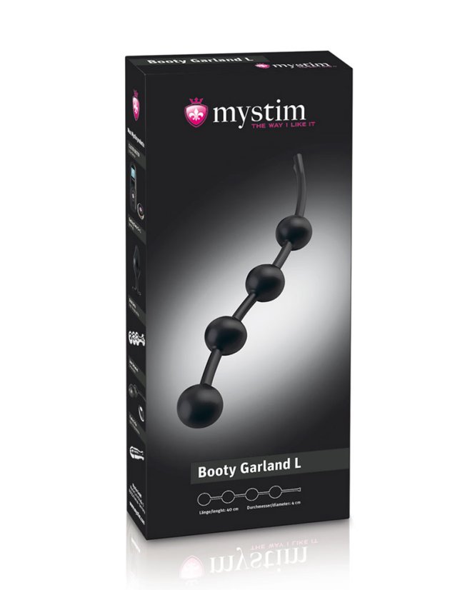 Análne guličky pre elektrosex - Booty Garland L - balenie