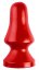 Anální kolík - ASTRO 14 x 8,5 cm Red - gb29569