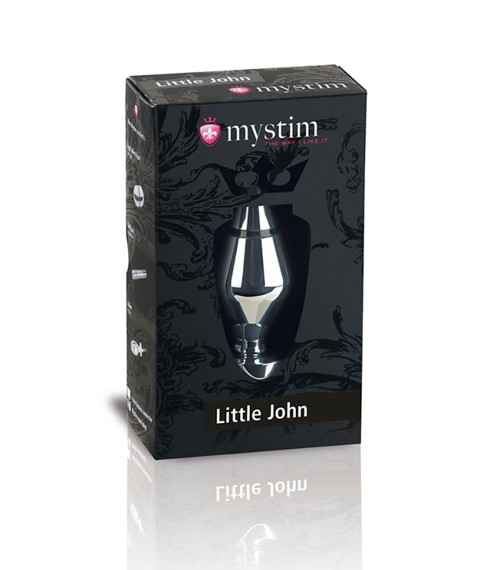 Kovový anální kolík pro elektrosex - Little John S - balení
