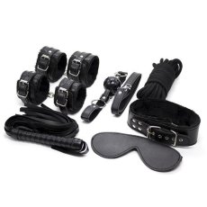 Čierna BDSM sada (7 dielov)