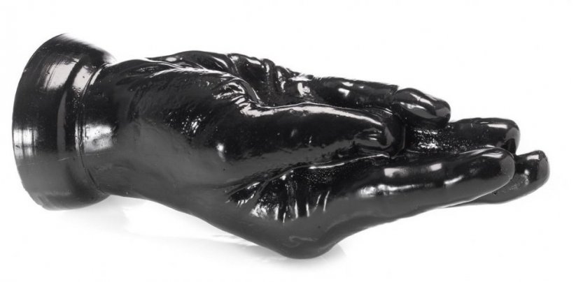 Černé fisting dildo - One Hand (18 x 6,5 cm)