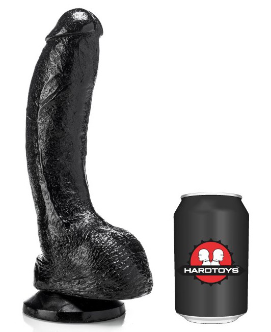 Černé dildo - DP1017V (20 x 5,4 cm)