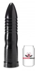Černé dildo - Rundstag (32 x 7,5 cm)