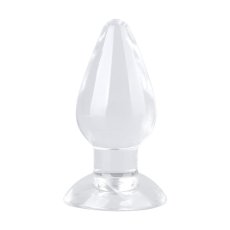 Anální kolík - Crystal Jellies transparent plug 12 x 6 cm - gb48497