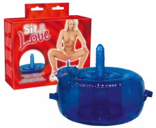 Nafukovací sedátko s vibrátorem pro ten pravý relax - modré Nafukovací sedátko s vibrátorem pro ten pravý relax - modré
