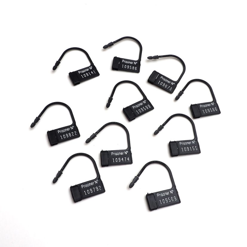 Jednorázové plastové zámečky pro pánský pás cudnosti