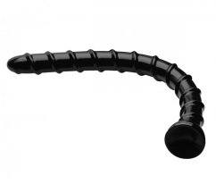 Černé dildo - Swirl Hose Snake (45 x 3,5 cm)