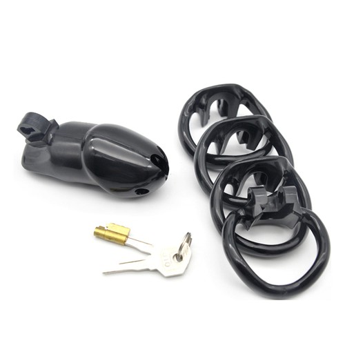 Čierny pás cudnosti pre mužov s bočnými otvormi - obsah balenia