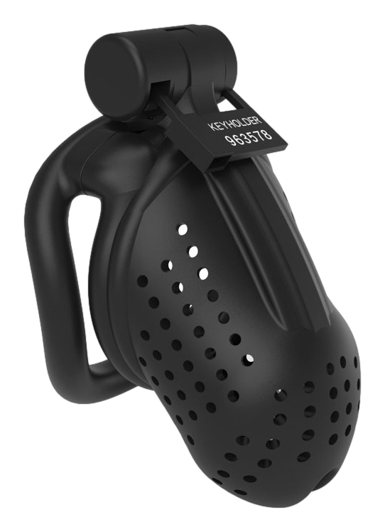 Pánsky pás cudnosti - Dottia čierny (8,5 x 3,5 cm)