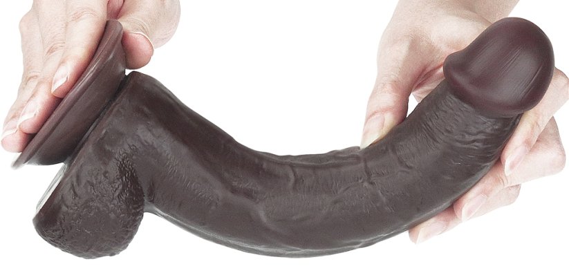 Sliding Skin Dildo 18 x 4,5 cm Brown - gb16500