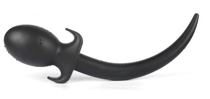 Análny kolík - psí chvost - 8,5 x 4 cm - gb17140