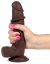 Realistic Dildo Slidy Cock 15 x 4 cm Brown - gb42519