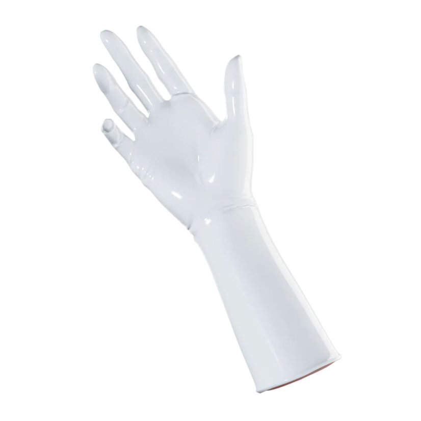 Latexové rukavice UniqDsn - biele