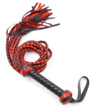 Knitted flogger black-red