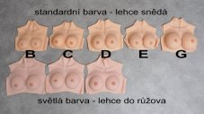 Silikónové prsia - prehľad veľkostí a farieb