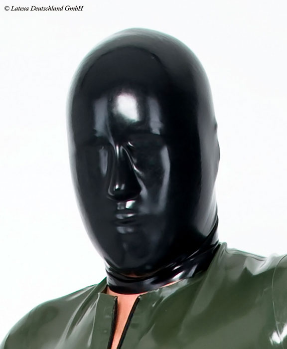 Anatomicky tvarovaná latexová maska - varianta bez otvorů