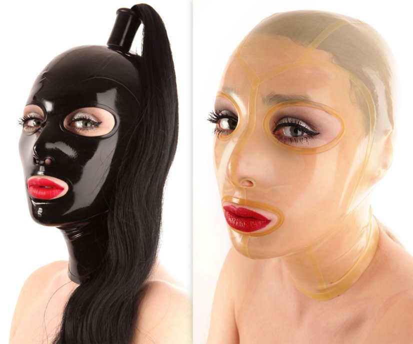 Latexová maska s klasickými otvory