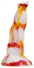 Dildo Lupkal 19 x 5,5 cm White-Orange - gb33549
