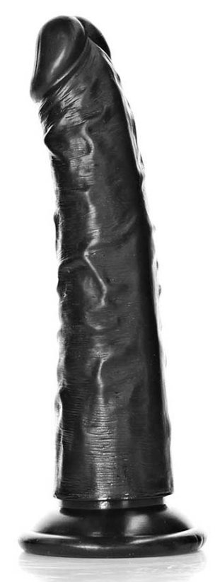 Slim Dildo RealRock 15,5 x 3,8 cm Black - gb44843