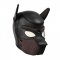 Neoprenová psí maska černo-hnědá