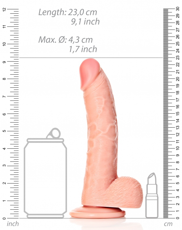 RealRock Curved Dildo 17 x 4,3 cm - gb44406