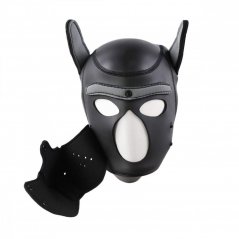 Neoprenová psí maska maskáč-černá - gb15810