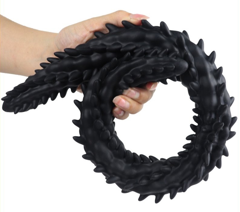 Double Dildo Scolop M 50 x 4 cm Black - gb23495