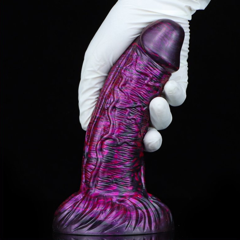 Dildo Fantasy Gentax 16 x 5 cm Purple-Black - gb45127