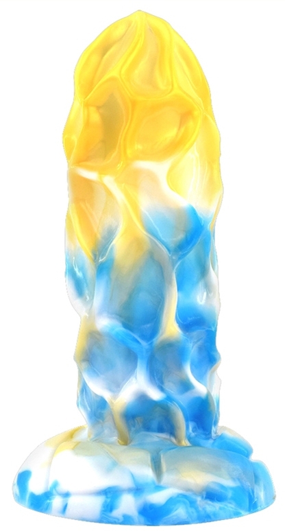 Dragonis Dildo 16 x 5,5 cm Gold-Blue - gb33593