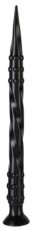 Dildo Pointed Twist M 50 x 4 cm Black - gb30006