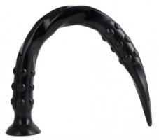 Dildo Pointed Twist L 65 x 5 cm Black - gb30005