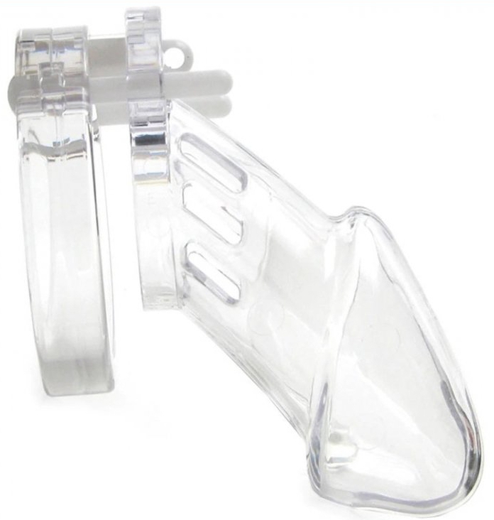 Pánsky pás cudnosti - transparentný (8 x 3,2 cm)